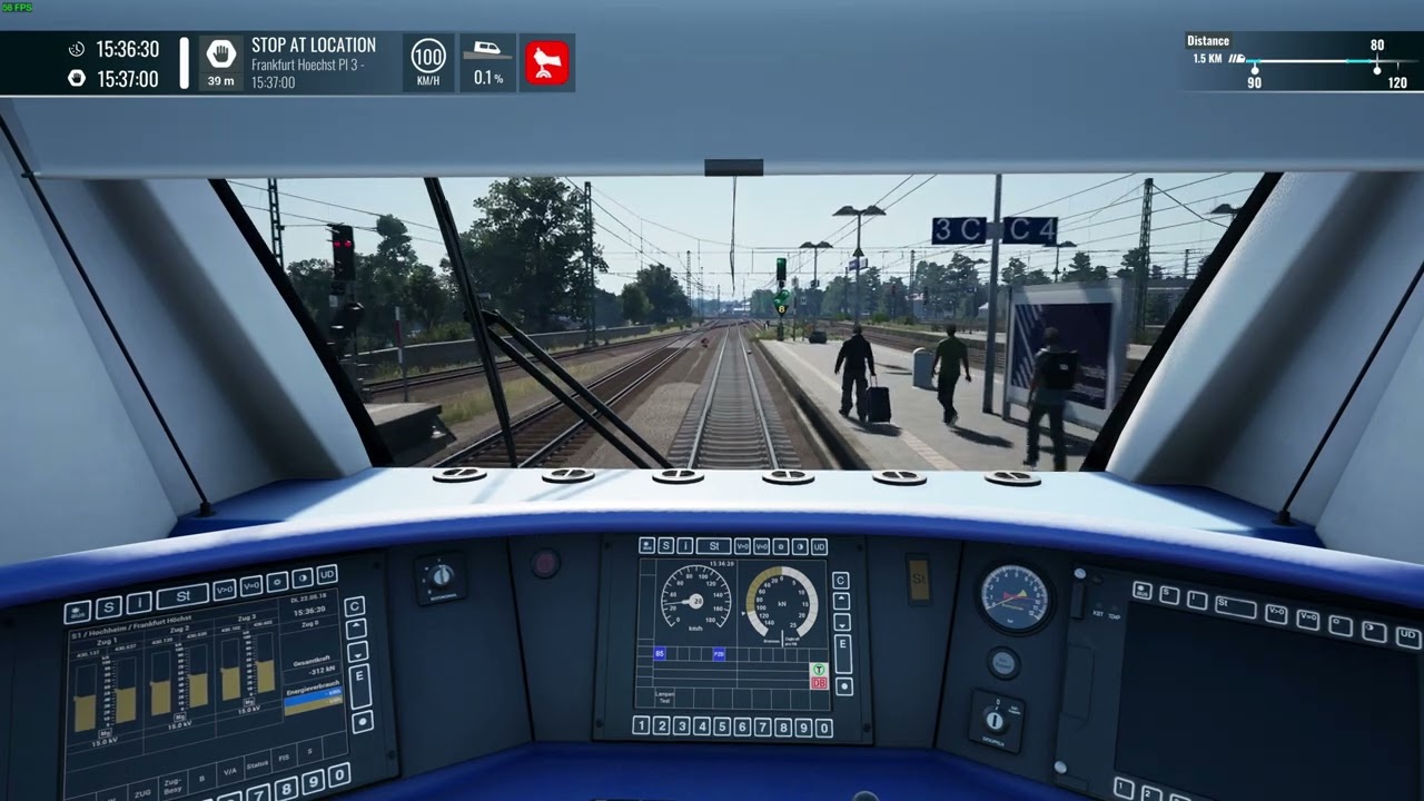 Train Sim World 5, S1 in rush hour, Frankfurt Hbf Tief to Hochheim.