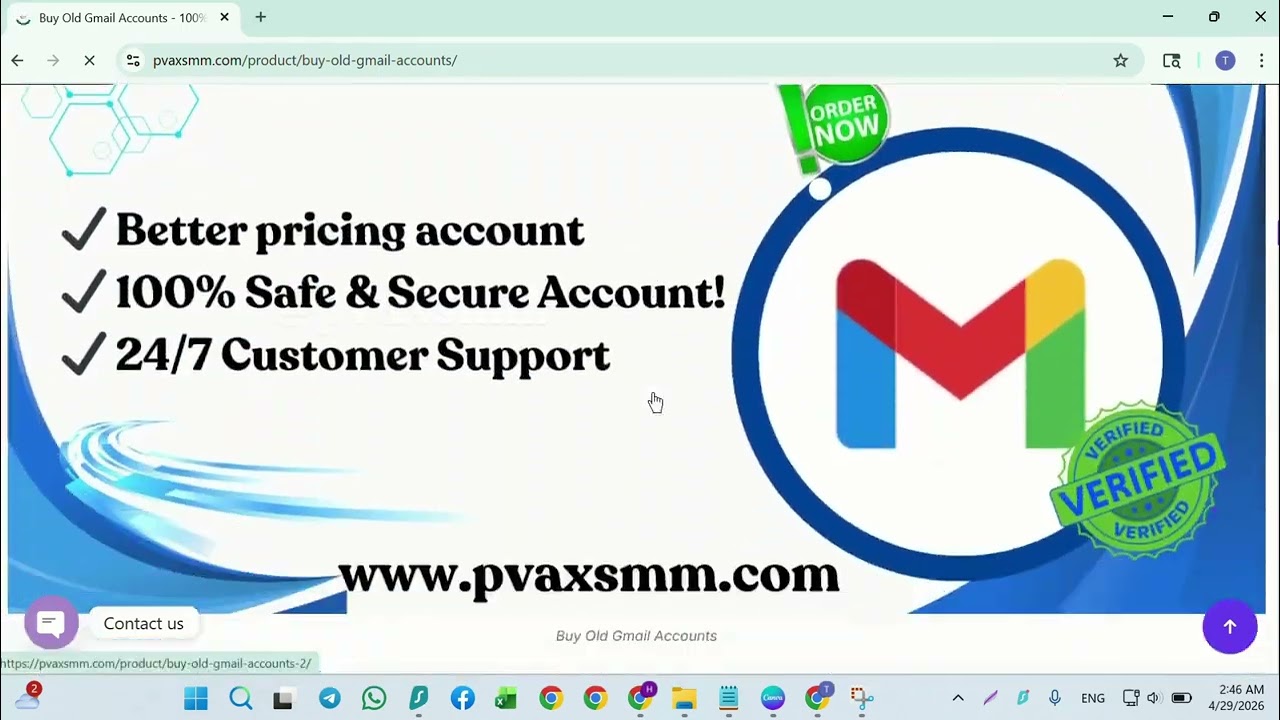 One of The Best Sites to Buy Old Gmail Accounts (PVA & Cheap)