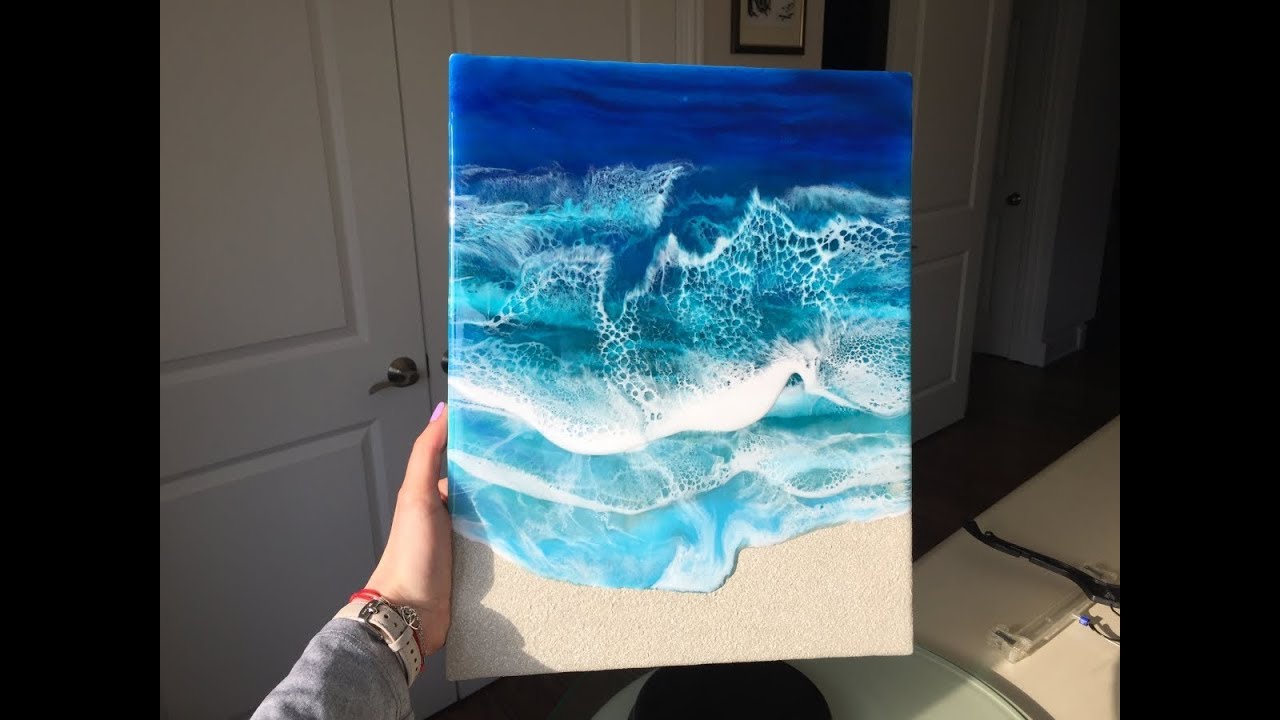 Ocean Epoxy Resin Painting - Demo by DiankaPours