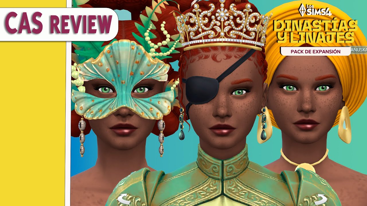 MÁSCARAS Y CORONAS: DESCUBRIMOS EL CAS DE 👑DINASTIAS Y LINAJES ⚔️ DE LOS SIMS 4 #eapartner