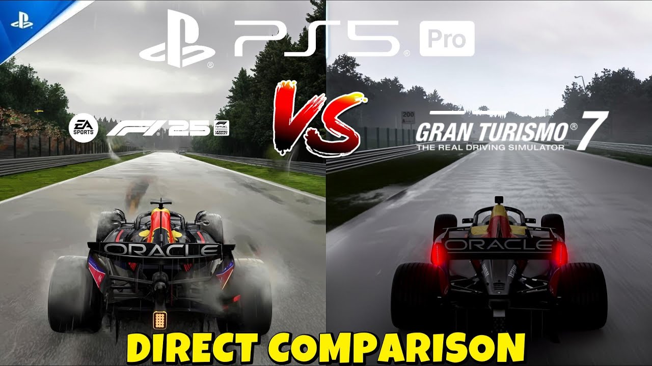 PS5 PRO | F1 25 VS GRAN TURISMO 7 | DIRECT COMPARISON | WHICH GAME GRAPHICS ARE SUPERIOR ON PS5 PRO