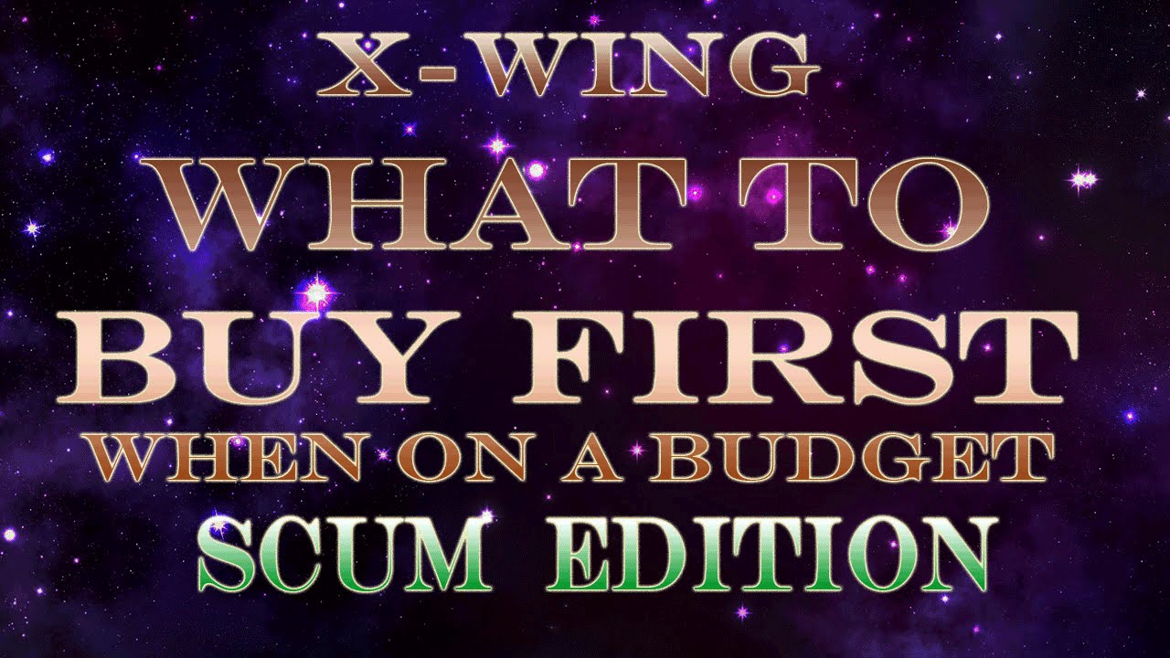 What to buy first when on a budget : Scum