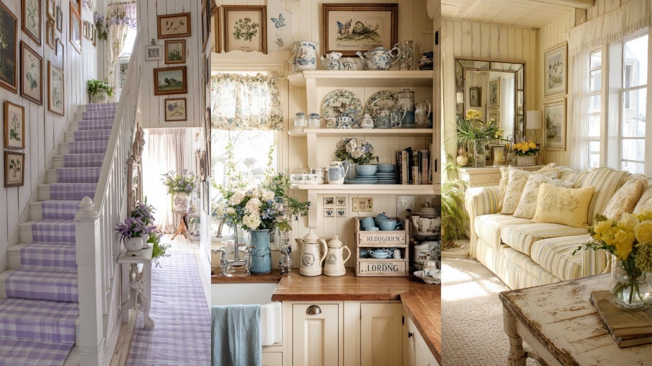 🌷 ENTER A World of Spring Colors with Luxury Shabby Chic Cottage Styling | HOME DECOR to Inspire