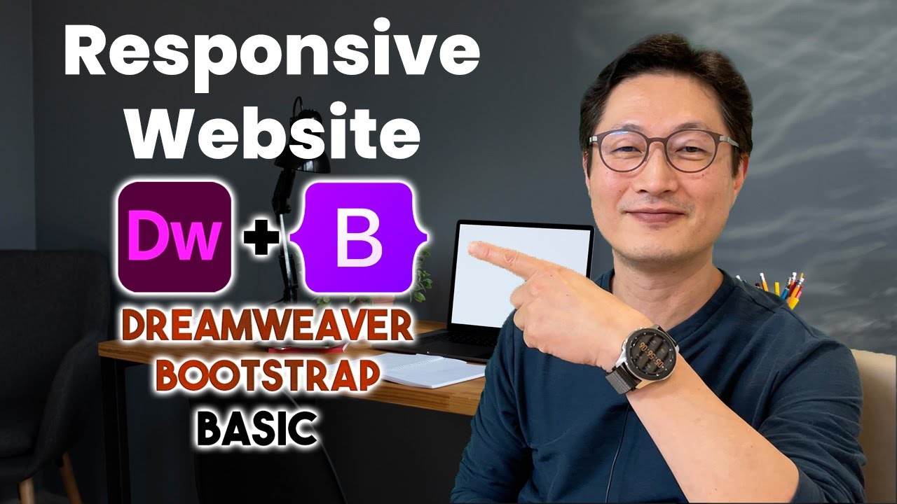 [Адаптивный дизайн веб-сайта] - Adobe Dreamweaver Bootstrap basic