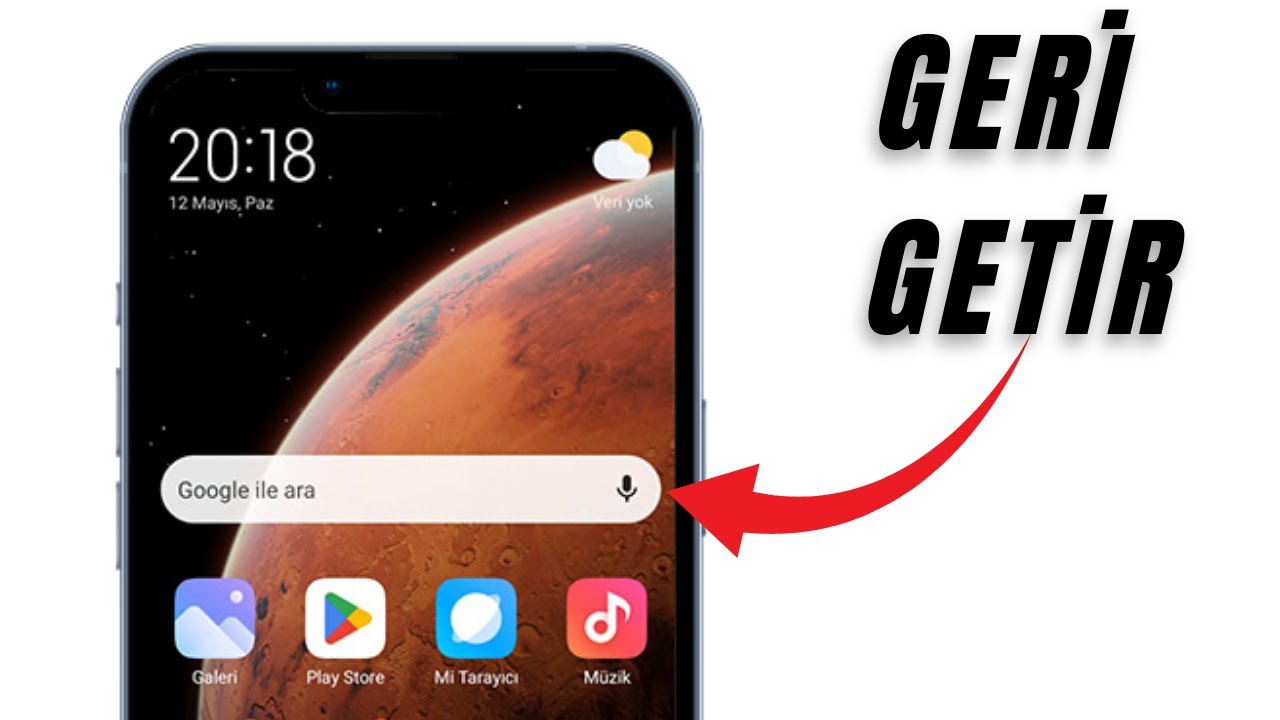 Android Ana Ekranına Google Arama &Ccedil;ubuğu Nasıl Eklenir! (2024)
