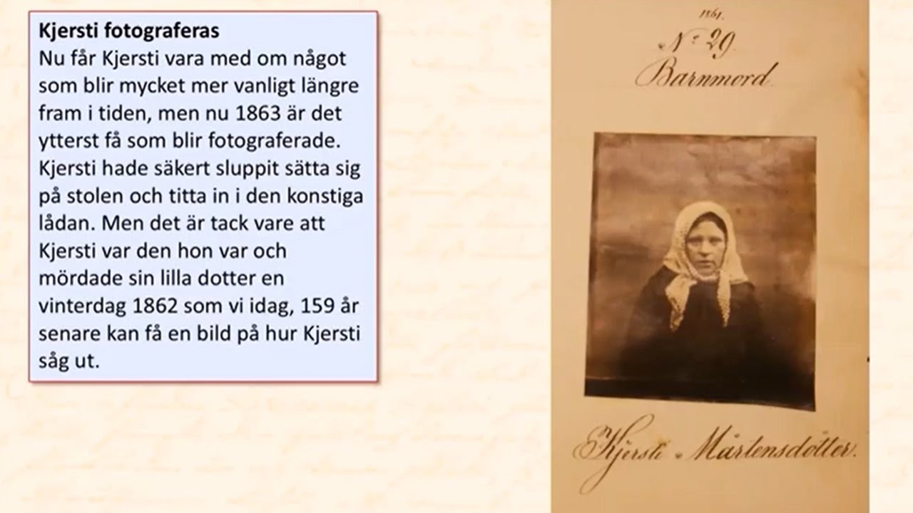 Föreläsning om Kjersti Mårtensdotter den 3 november 2021