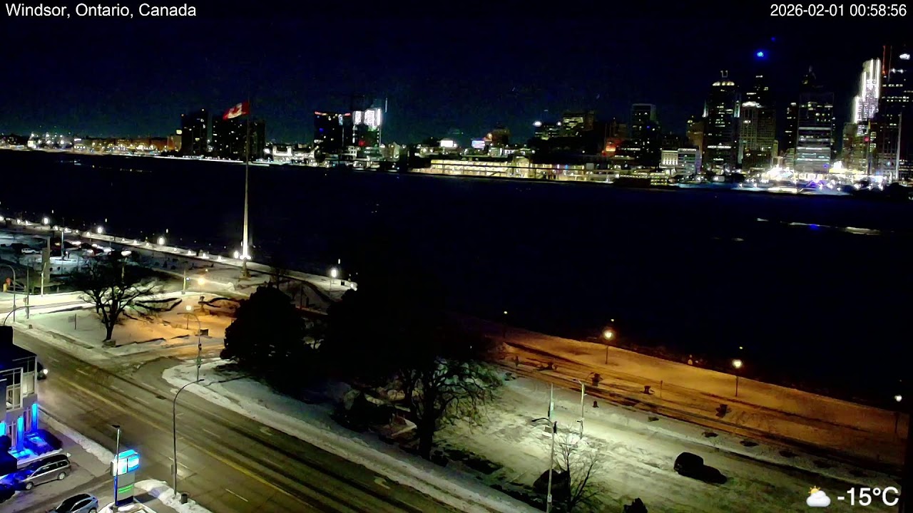2026-01-31 Morning Segment - Detroit River Live Cam from Windsor, Ontario, Canada
