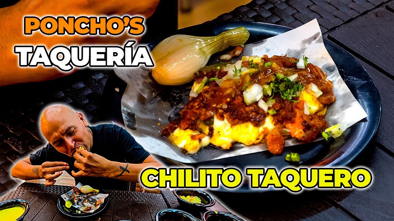Probando un CHILITO TAQUERO en un clásico de la Col. Guerrero Ponchos Taquería