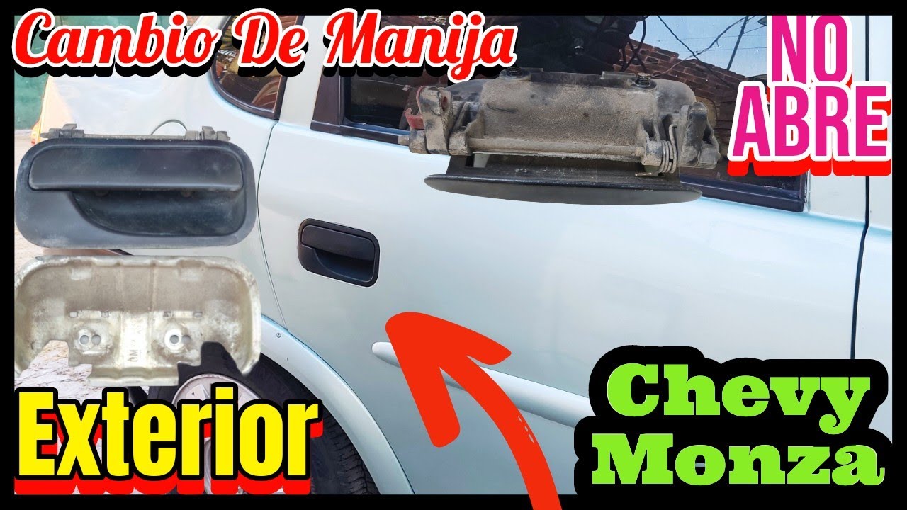 Manija Exterior Puerta Chevy MONZA/COMO CAMBIARLA Q NO ABRE MI PUERTA #chevy #monza #puerta #manija