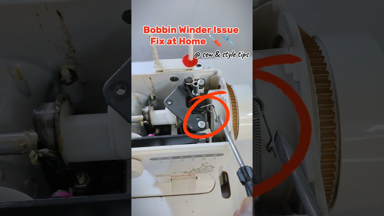 Bobbin Winder Not Working ? Easy Repair 🪛 #silaimachine #sewingmachineproblems #sewingmachinetips
