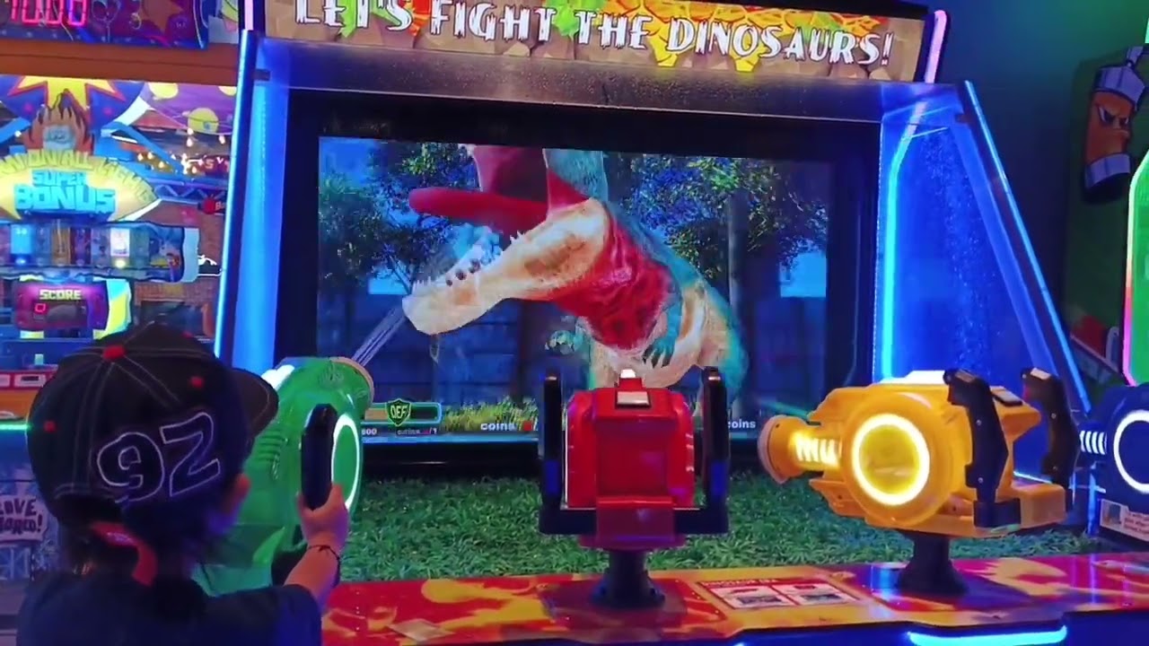 Bermain Dinosaurus era, #gaming #arcade acarde #timezone #subscribe