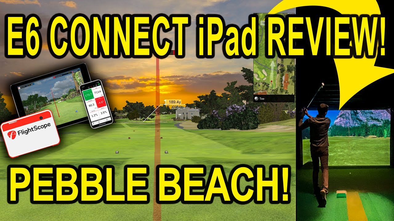 Обзор E6 Connect для iPad — играем в Pebble Beach с Flightscope Mevo Plus