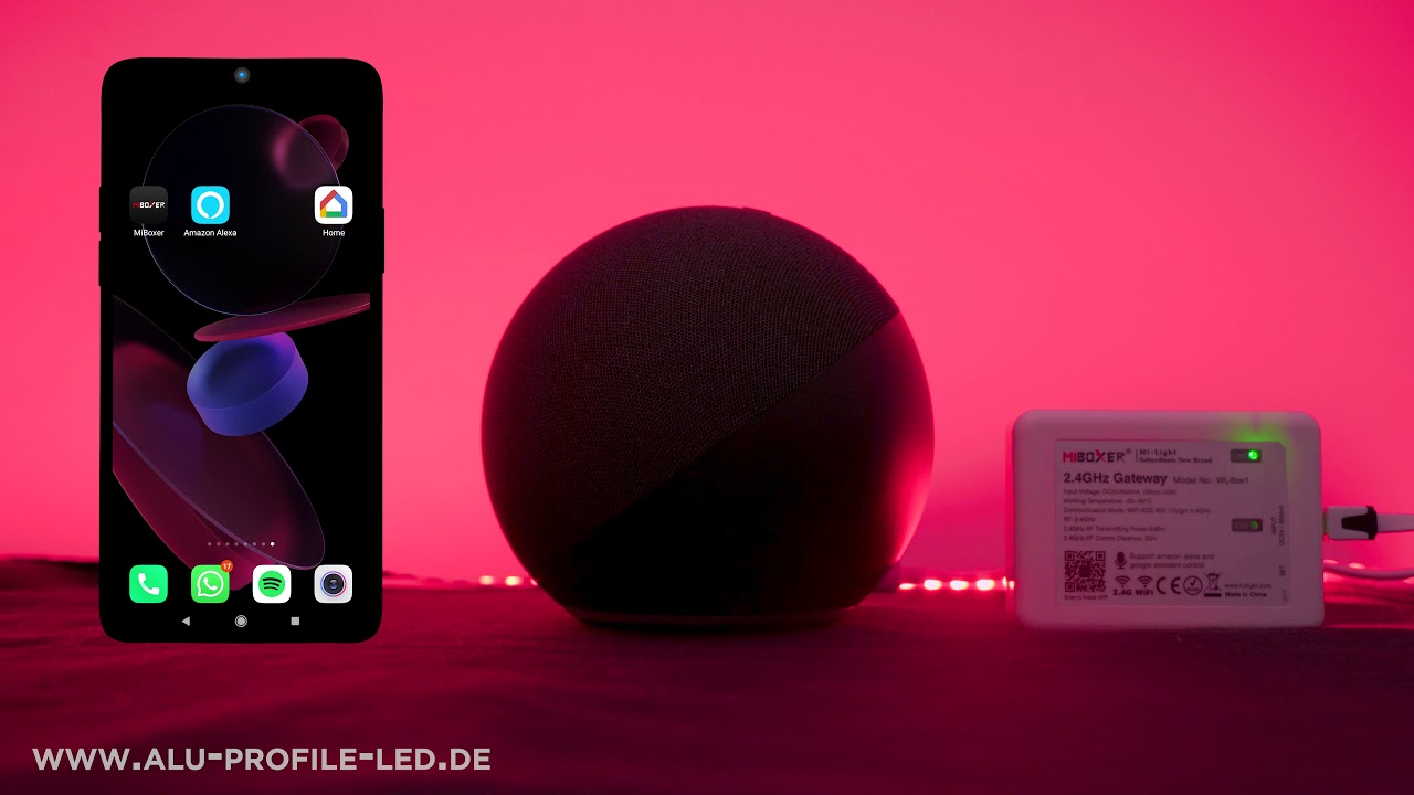 MiBoxer / Mi-Light RGBW Controller mit WL-Box1 anlernen - LED-Streifen Alexa Smart Home fähig machen