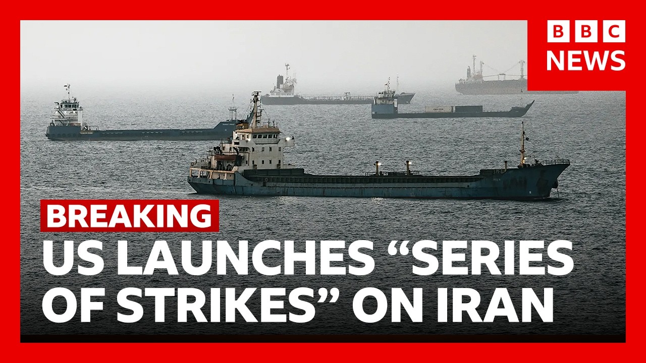 US launches &ldquo;series of strikes&rdquo; on Iran after ships attacked in strait of Hormuz |BBC News