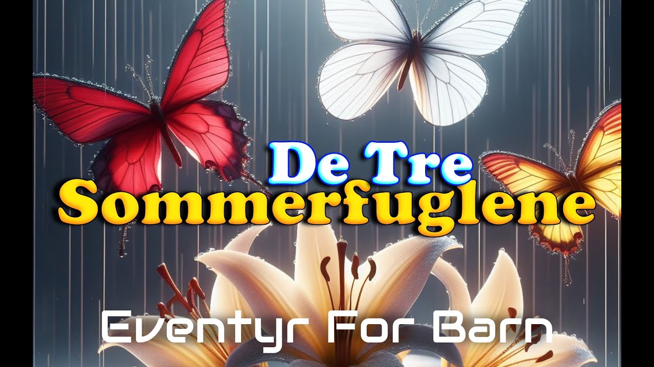De Tre Sommerfuglene 🦋| Eventyr For Barn | Med bilder og Tekst | Barneforlaget