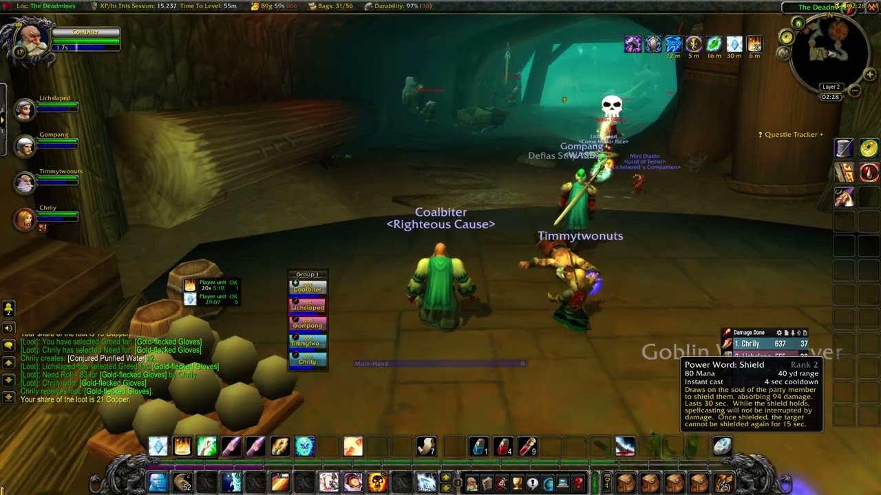 Priest healer POV Deadmines classic Fresh