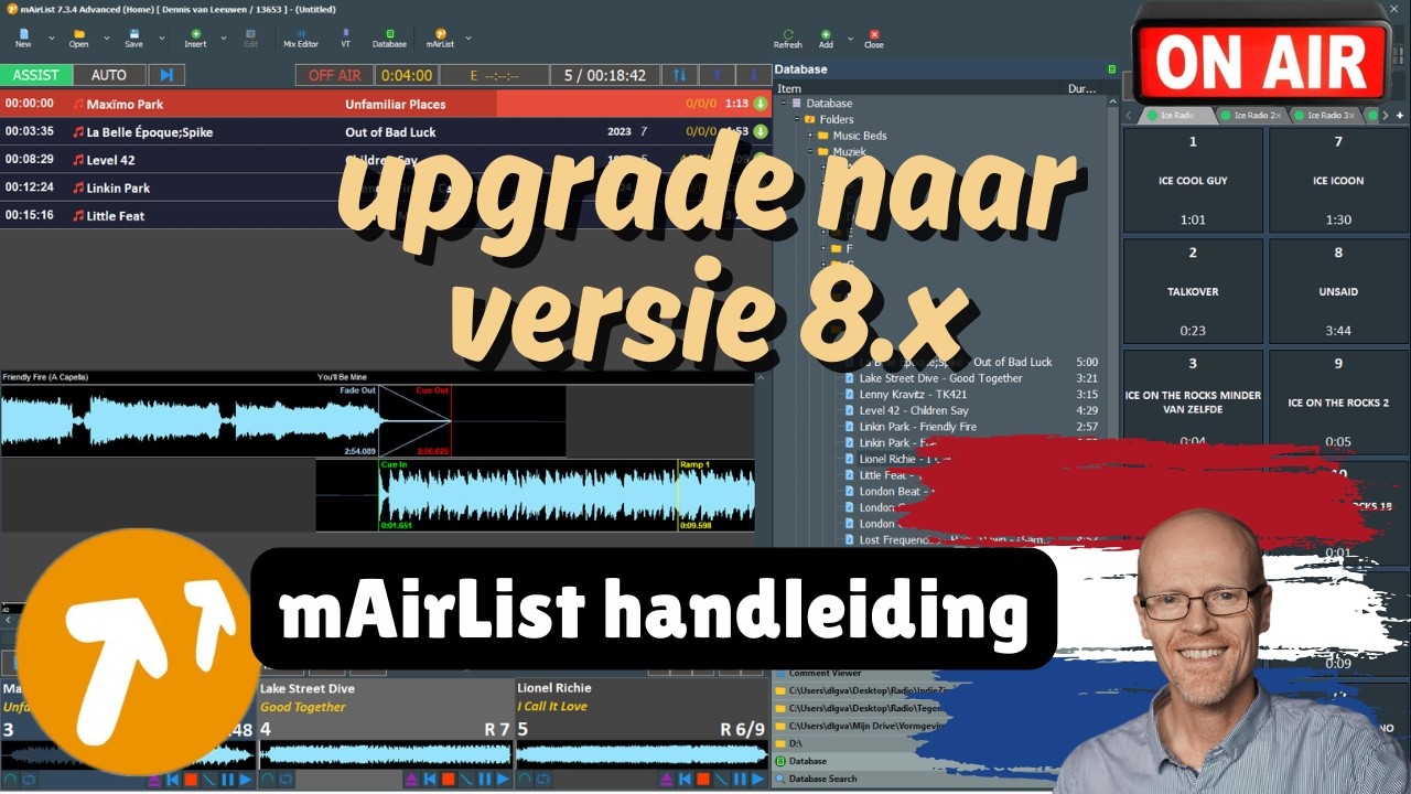 mAirList upgrade naar versie 8.x