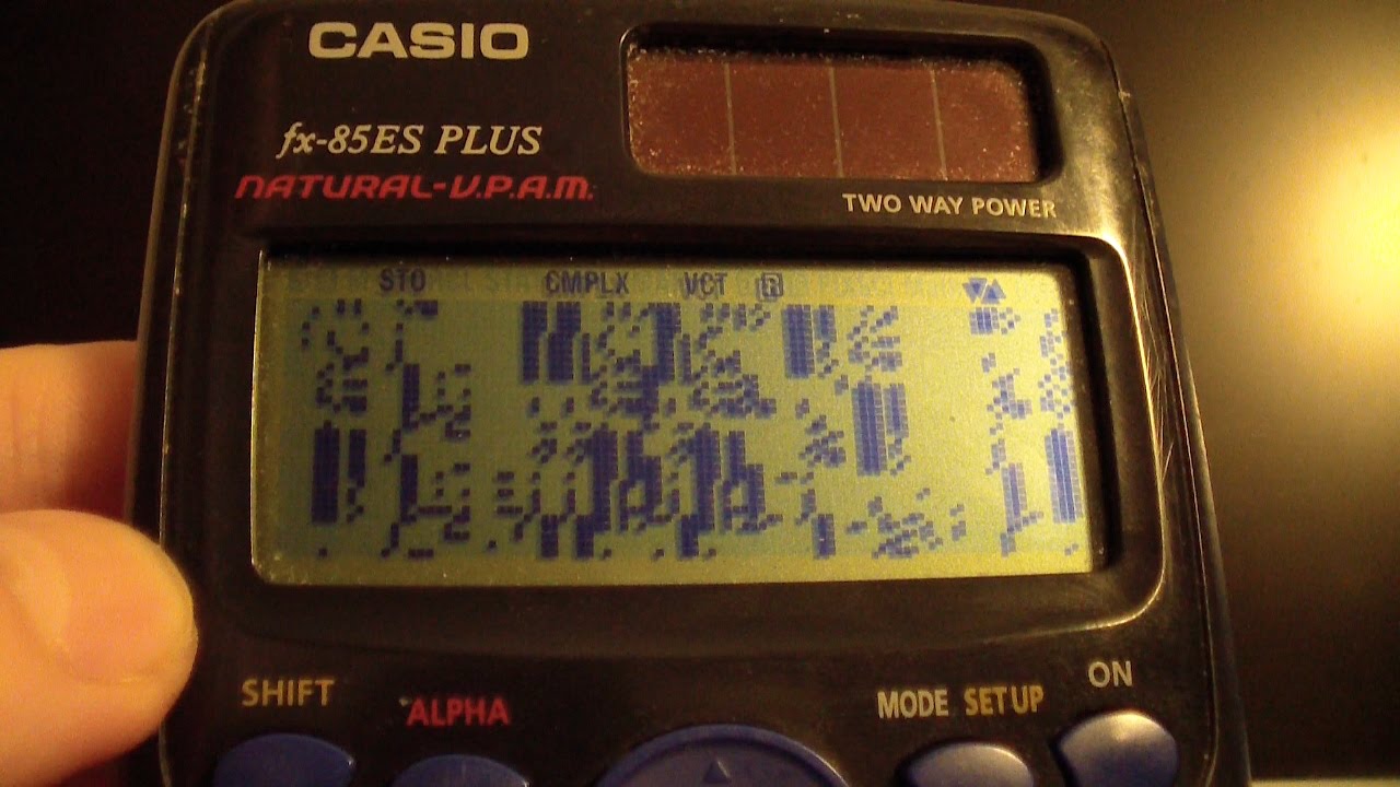 Casio FX-85ES Plus (TechDemo, Matrix) Exploit Bug