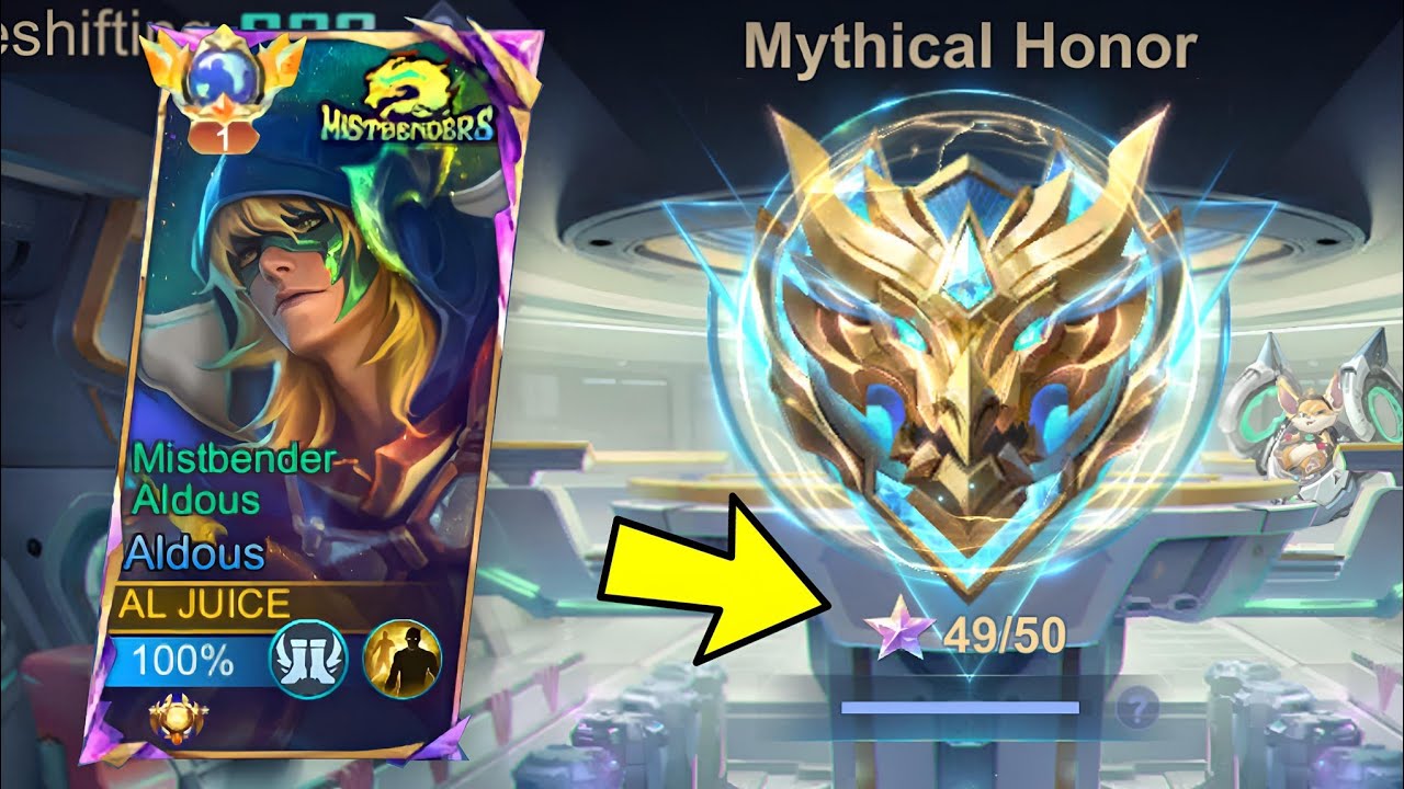 I USED MY ALDOUS ONE SHOT BUILD BEFORE I REACH MYTHICAL GLORY!!