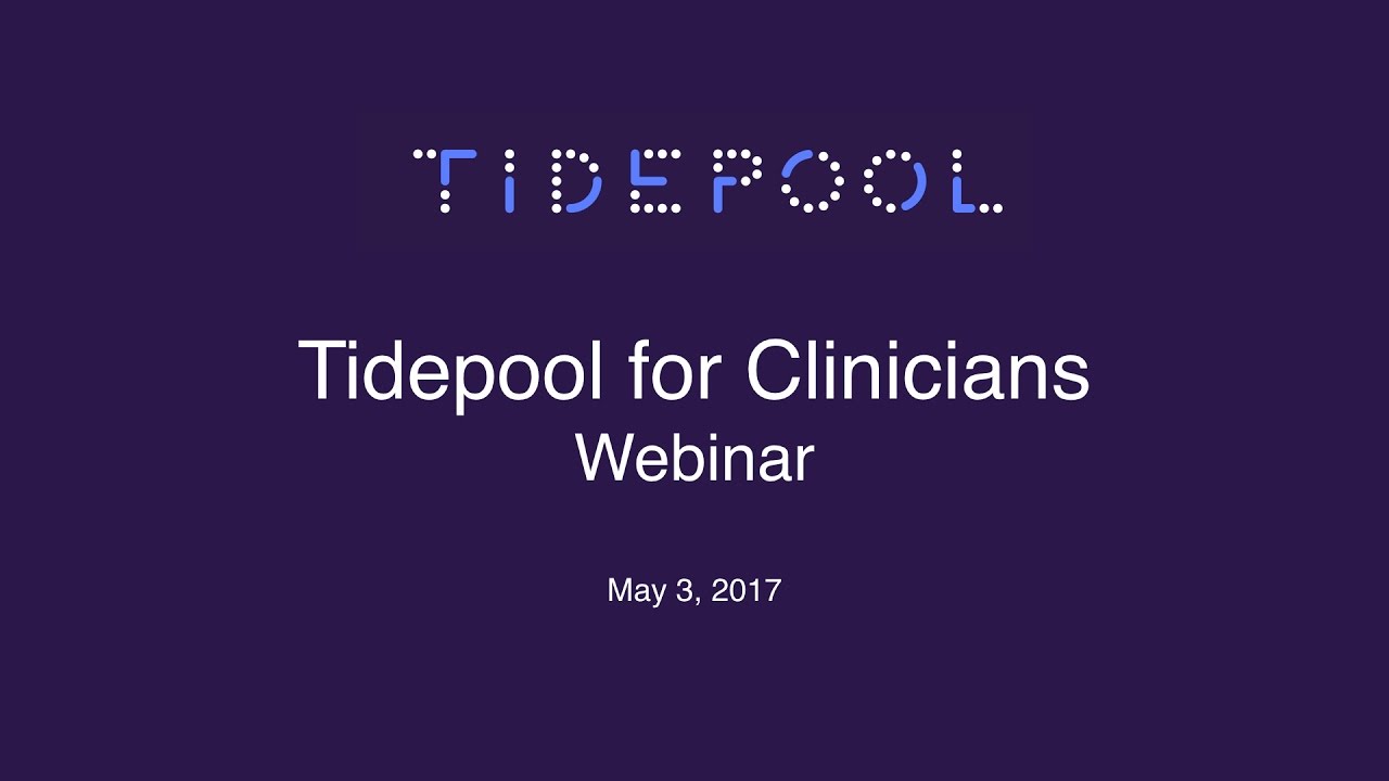 Tidepool Webinar #2  with Special Guest Anne Peters