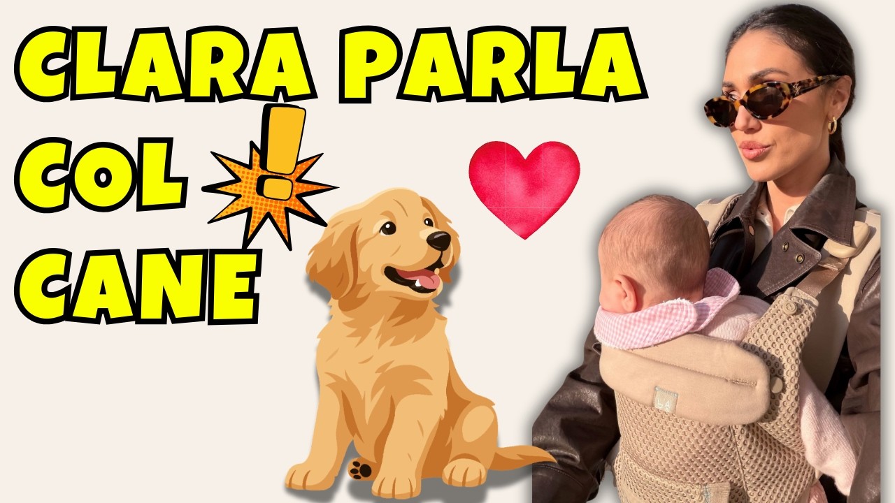 Cecilia Rodriguez 🤍 La reazione di Clara quando vede il cane