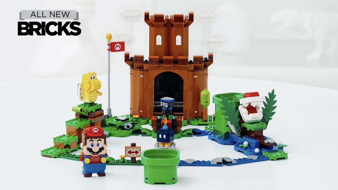 Lego Super Mario 71362 Guarded Fortress with Builder Mario Power-Up Pack Speed Build