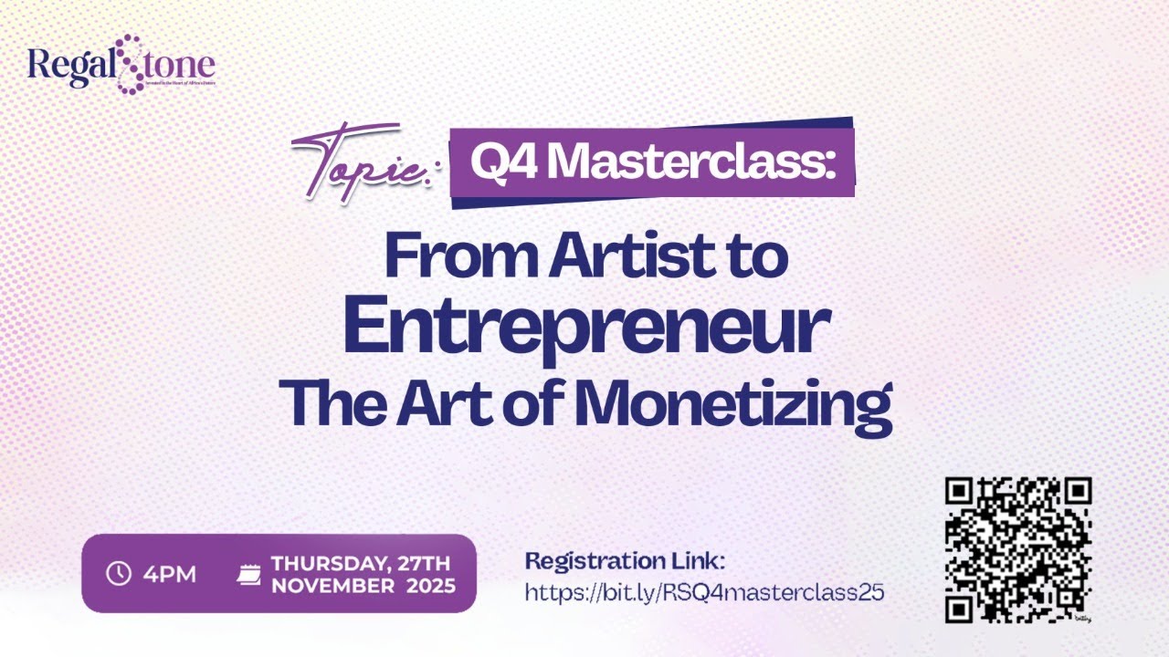 Q4 MASTERCLASS_FROM ARTIST TO ENTREPRENEUR: THE ART OF MONETIZING