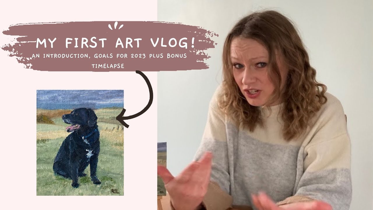 My First Art Vlog! - An introduction, my 2023 goals and a Timelapse!