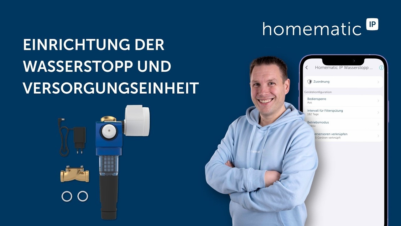 Homematic IP | Einrichtung der Wasserstopp und Versorgungseinheit