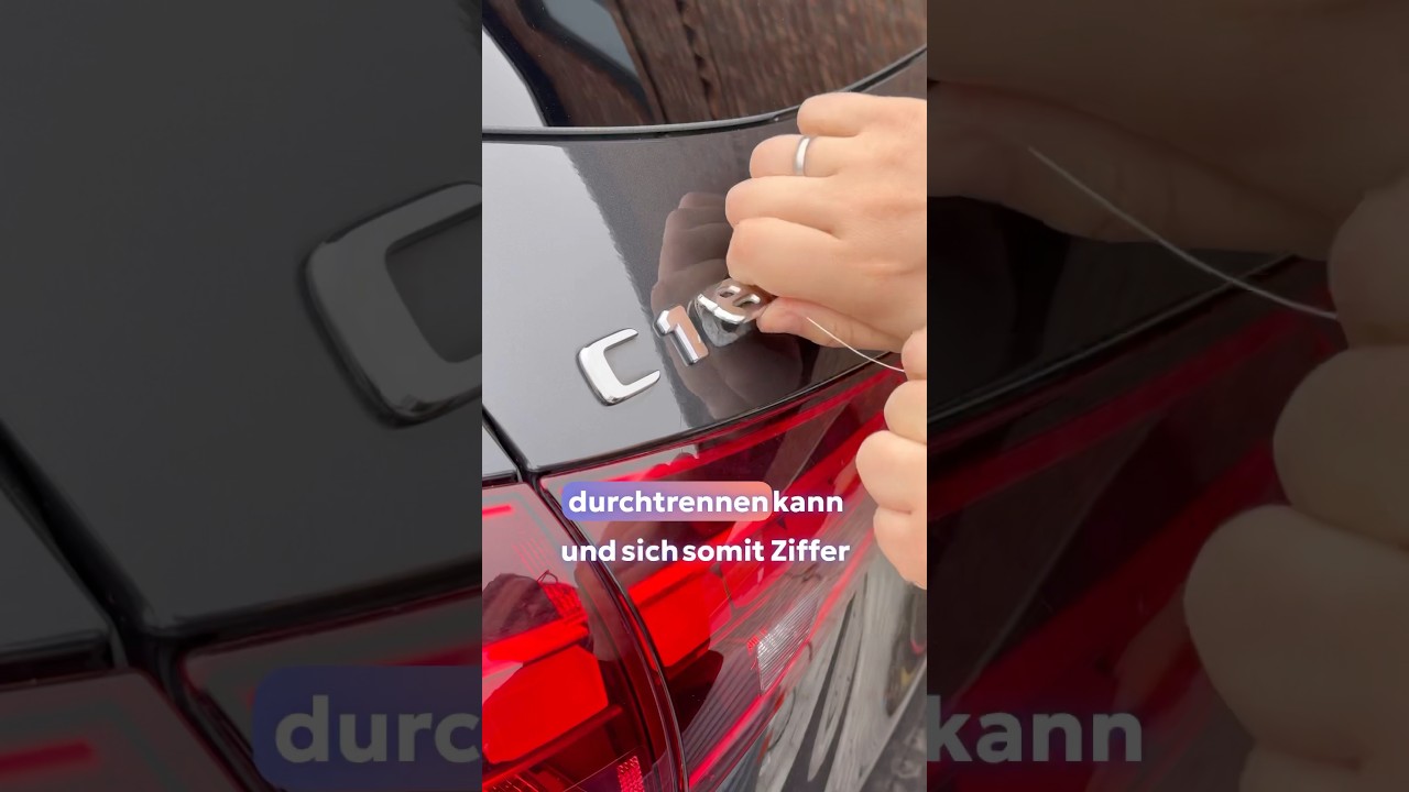 Schriftzug entfernen ohne Spuren zu hinterlassen