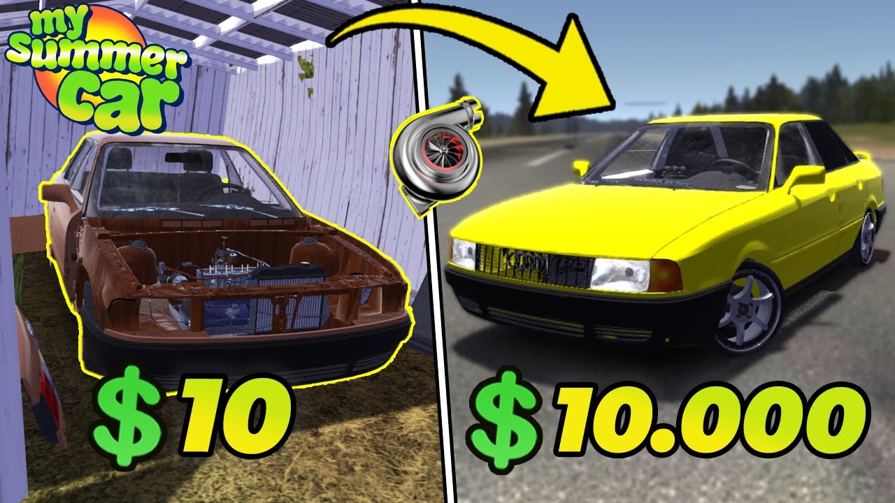 $10.000 into ABANDONED AUDI 80 TURBO! | My Summer Car #136