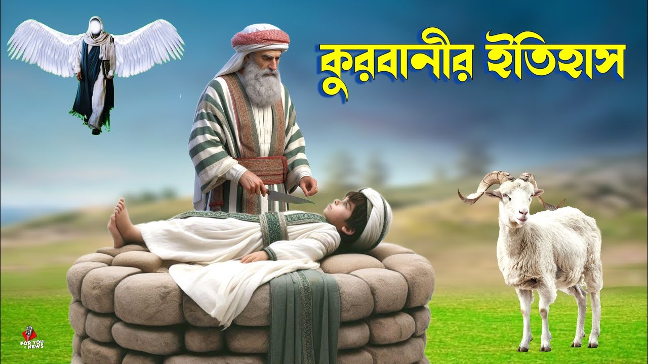 কুরবানী কিভাবে শুরু হয়েছিল সেই ইতিহাস | পিতার হাতে পুত্র কুরবানী | ইসলামি ককাহিনী | Qurbani