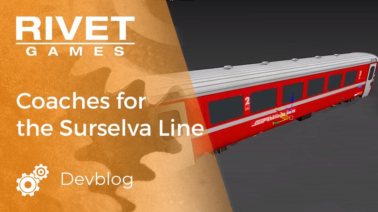 Devblog video: Budowa dodatkowych autokar&oacute;w dla linii Surselva dla Train Simulator.