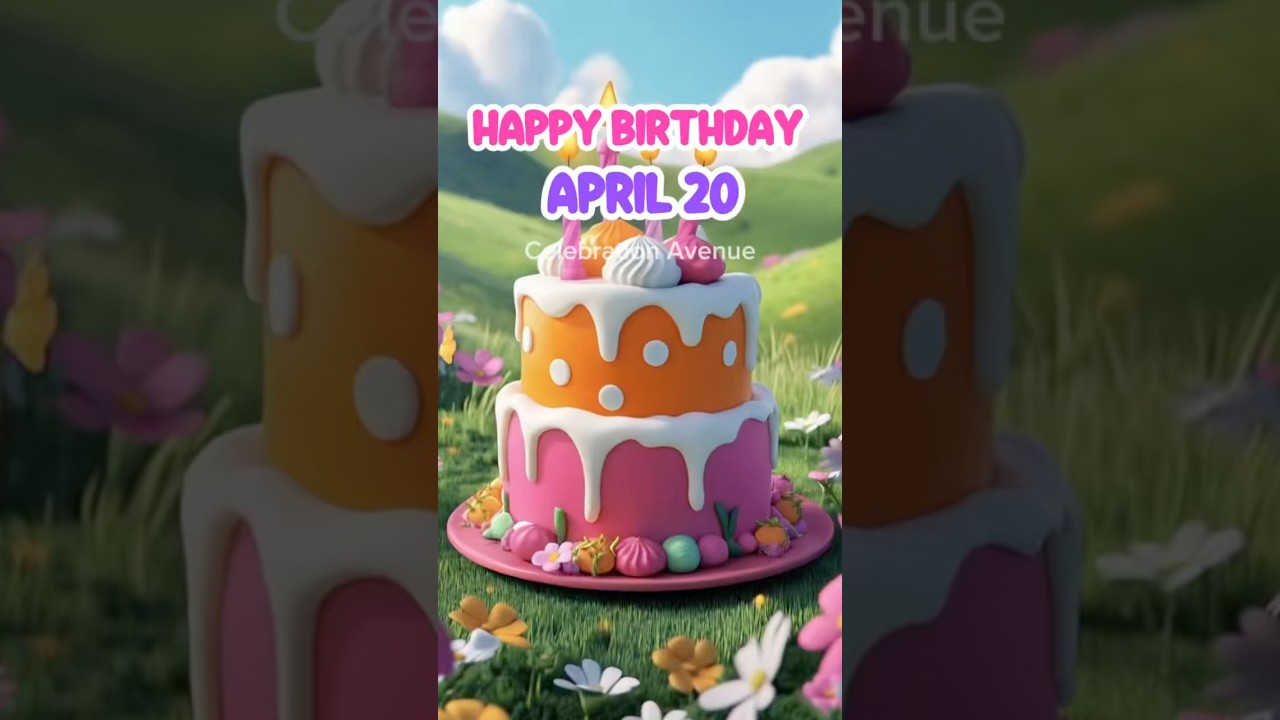 20 April Best  Happy Birthday Song | Happy Birthday WhatsApp Status #shorts #celebrationavenue