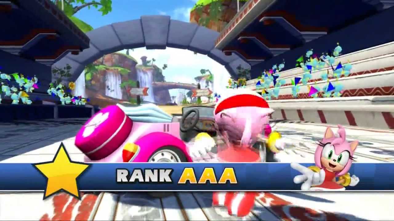 Sonic & SEGA All Stars Racing - All Character Victory Animations