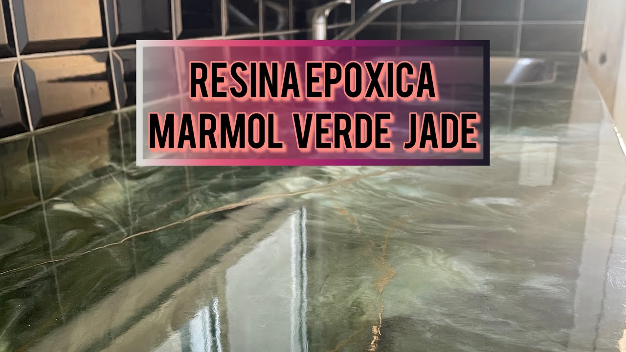 Tutorial Resina Epoxica - Resina epoxi sobre resina epoxi? Símil mármol verde con dorado