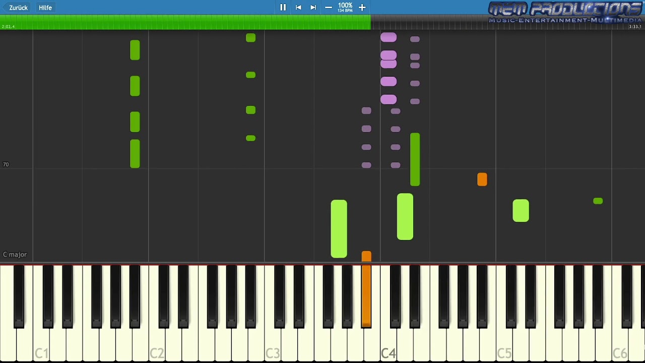 Keyboard / Piano Tutorial | Scooter - I Am Raving