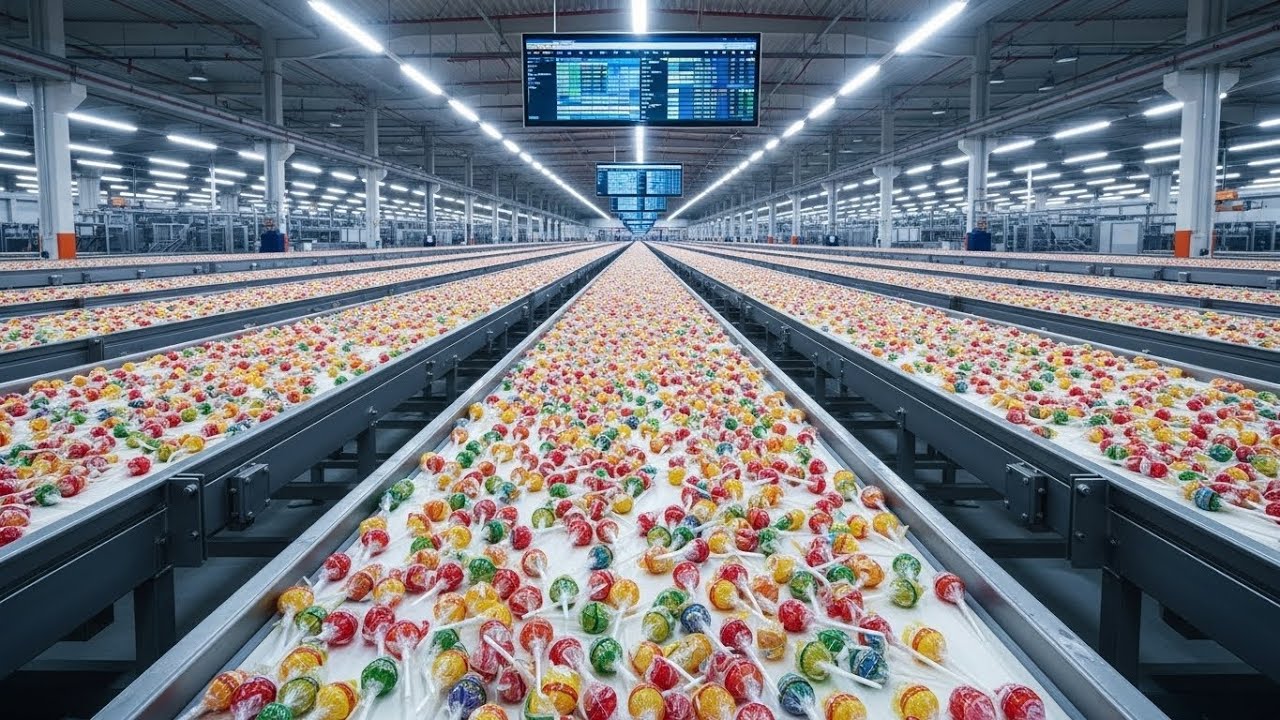 How 500,000 Lollipops Are Made Daily | Factory Process
