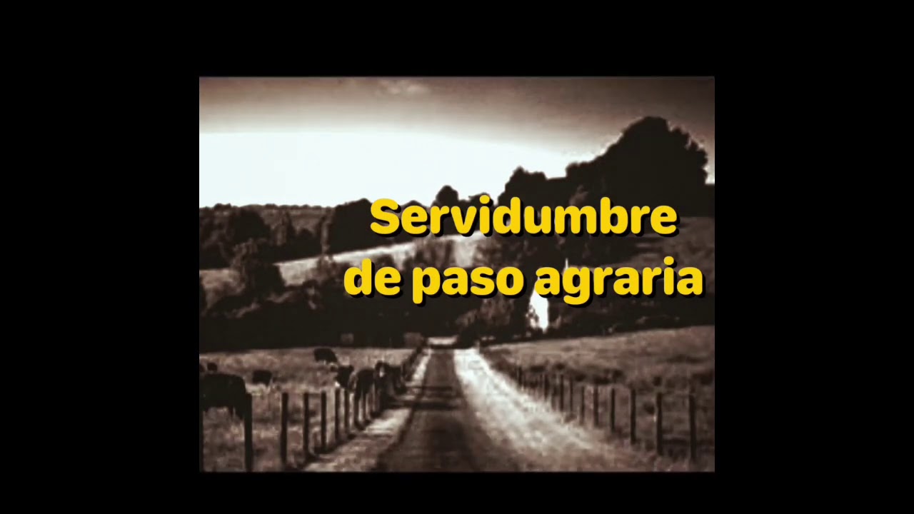 SERVIDUMBRES DE PASO EN MATERIA AGRARIA