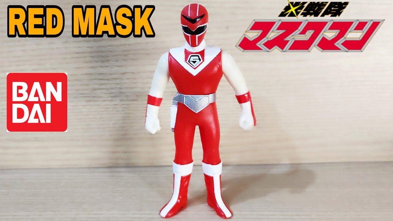 Red Mask Maskman Bandai 2001 Super Sentai/ Fred Toys