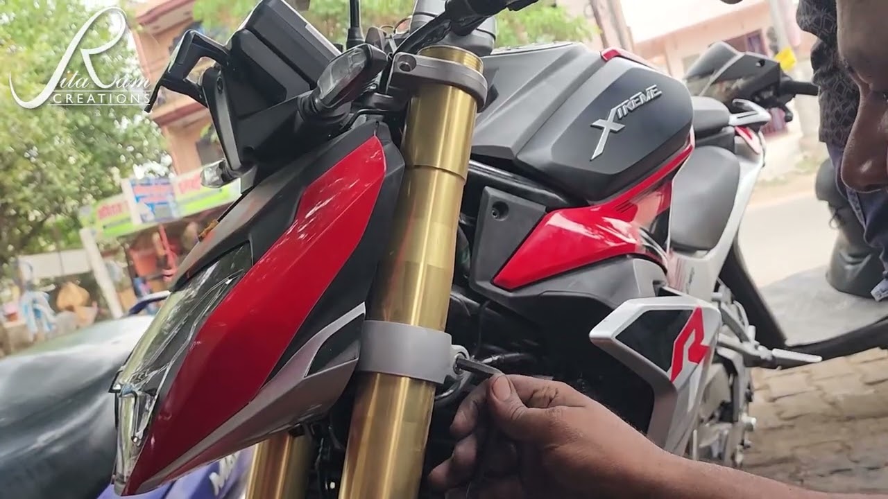 Xtreme 250r engine guard fitted and ground clearance modification