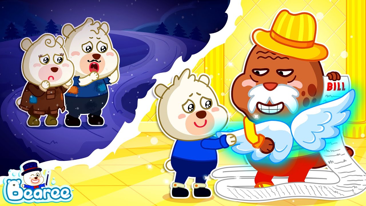 Angel Bearee Sacrificed Wings to Help Poor Parents Pay Off Debt | Family Cartoon | Bearee Kids Show