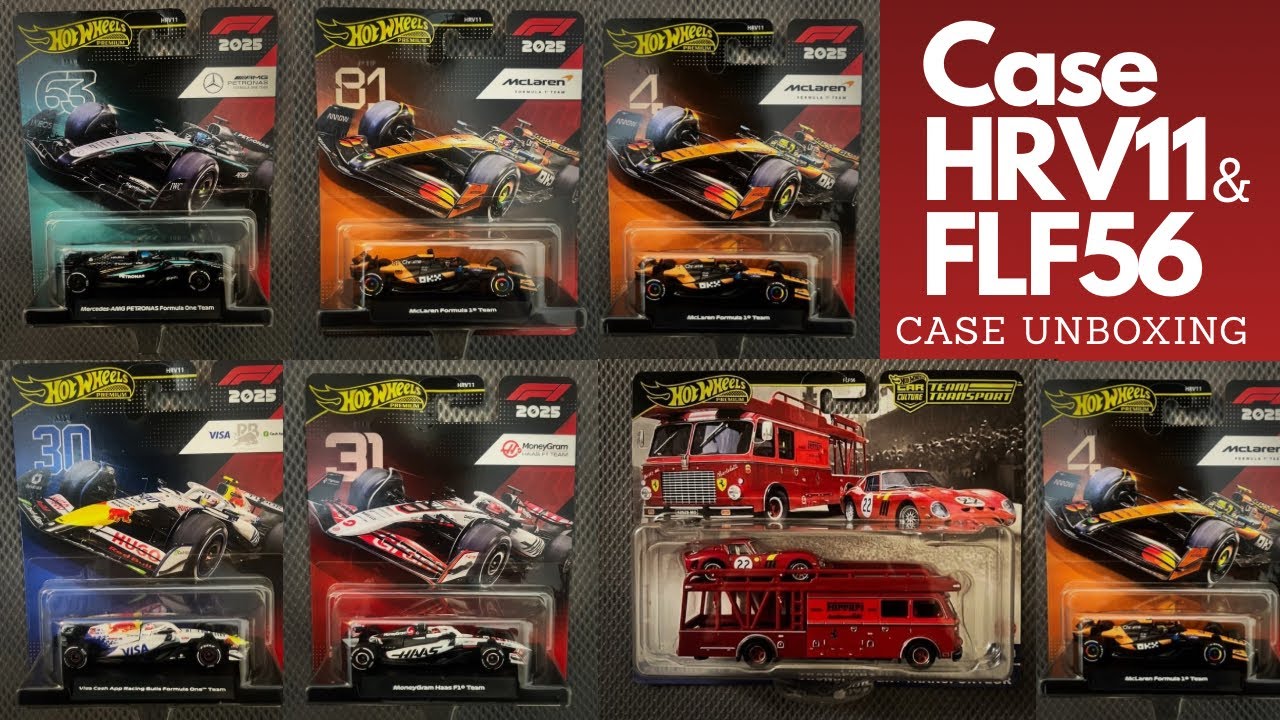 Best HOTWHEELS ALL Together! Hotwheels premium case unboxing Formula 1 HRV11 & Ferrari Fiat Truck