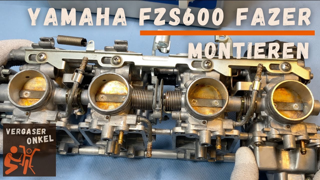 Vergaser Yamaha FZS600 Fazer RJ02 montieren, ausführlich erklärt vom Vergaseronkel