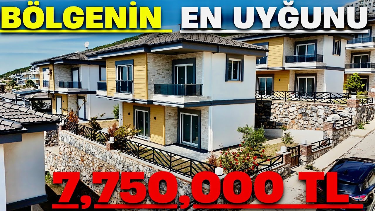 ❗️9,950,000 TL❗️Fiyat degişti Bölgenin en uygunu 4+1 müstakil villa deniz manzaralı