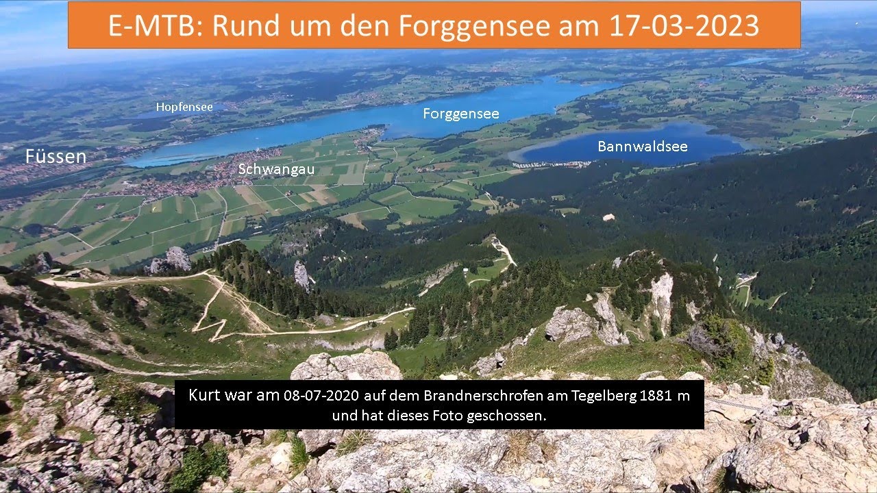 e-MTB: Rund um den Forggensee bei Füssen.