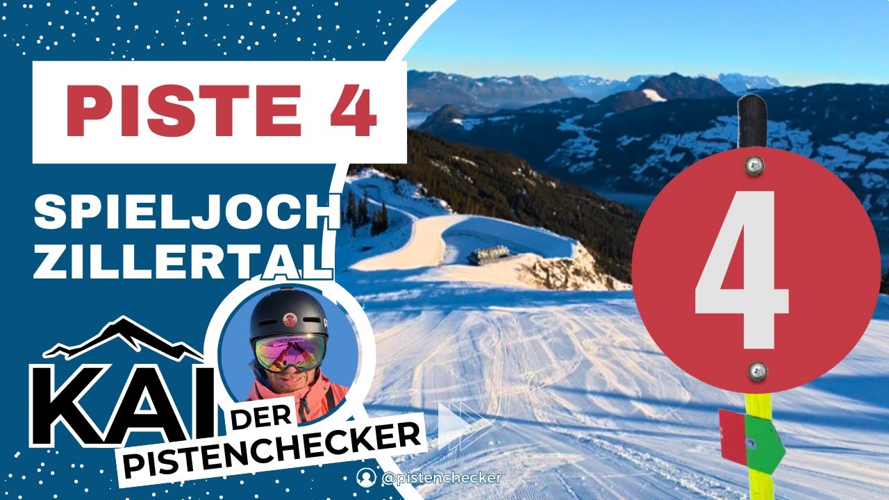 Piste 4 | Rote Abfahrt | Skigebiet Spieljoch | Zillertal | 4K