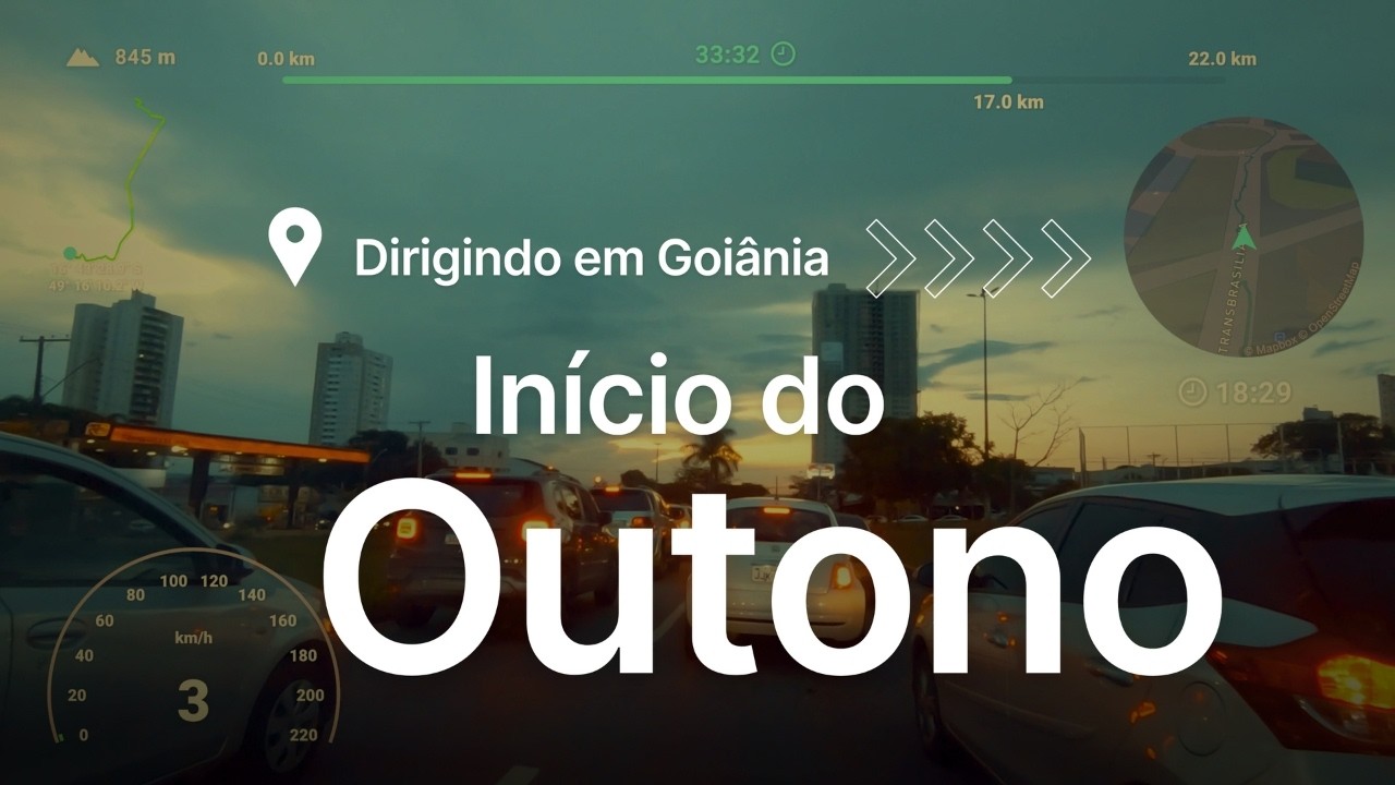 Dirigindo em Goiânia — Fim de Tarde, Início do Outono 🌦️ • POV HDR 60fps
