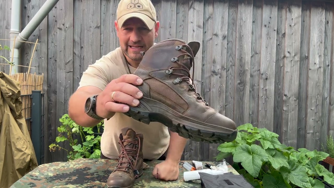 Bundeswehr Kampfschuhe - Stiefelpflege Kampschuh, leicht