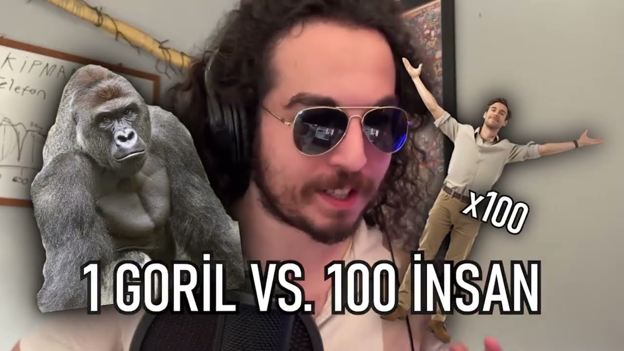 1 GORİL VS 100 İNSAN! Italian Brainrot, Chicken Jockey, Meme İncelemesi